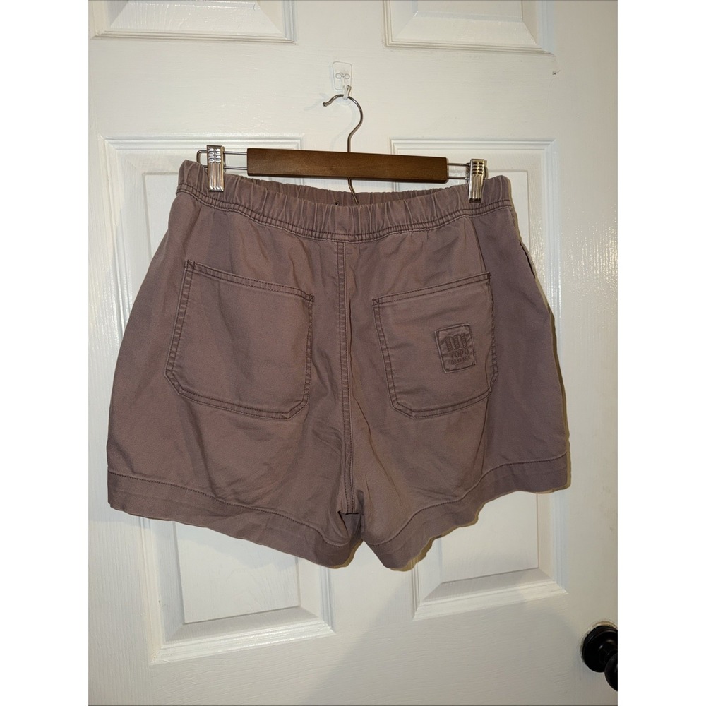 Topo Designs Women's Brown Chino Shorts Size L Drawstring Large Organic Cotton - Picture 4 of 6